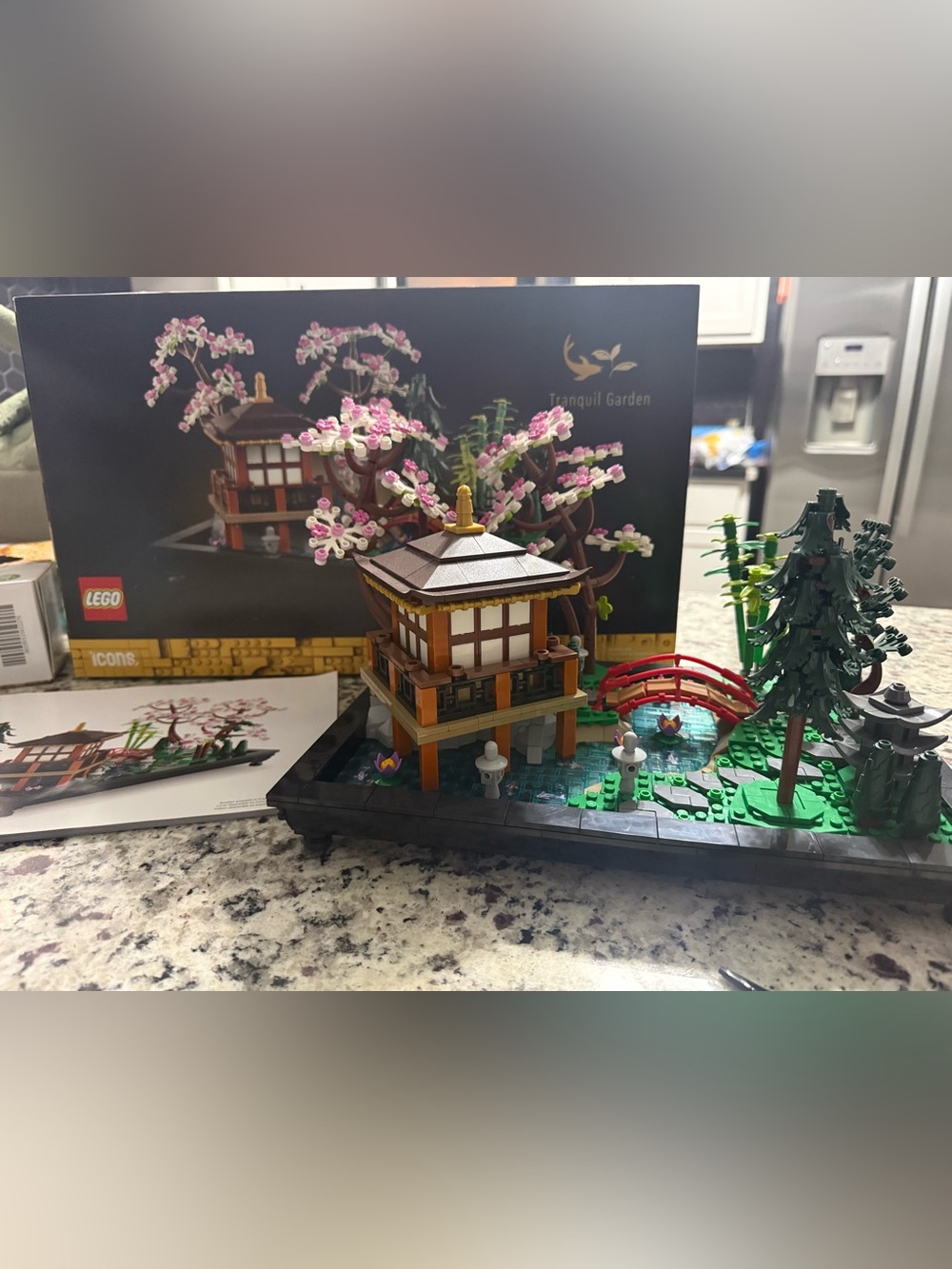 LEGO Icons Tranquil Garden 10315 Complete w/ Box & Instructions 1363 Pieces